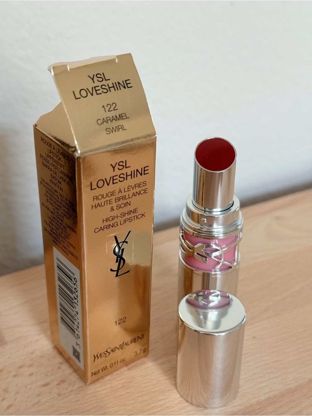 Yves Saint Laurent YSL LoveShine Lipstick 122 Caramel Swirl